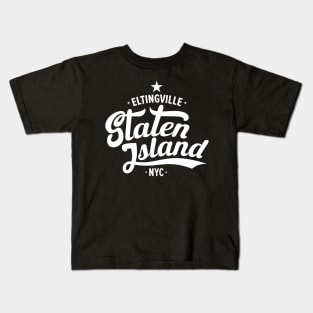 Eltingville Street Vibe - Modern Staten Island Style Kids T-Shirt